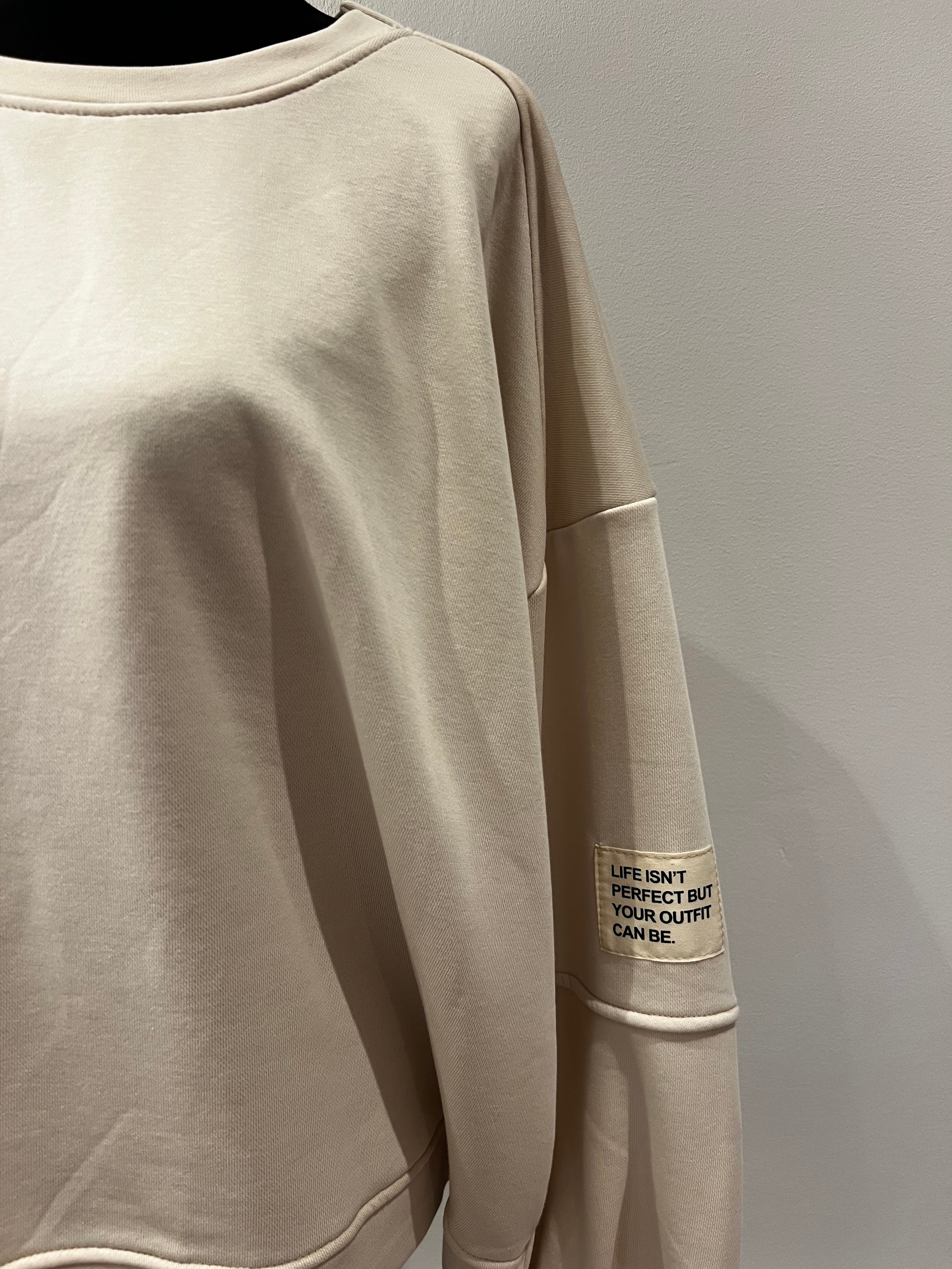 Sweatshirt „Life isn‘t perfect…“