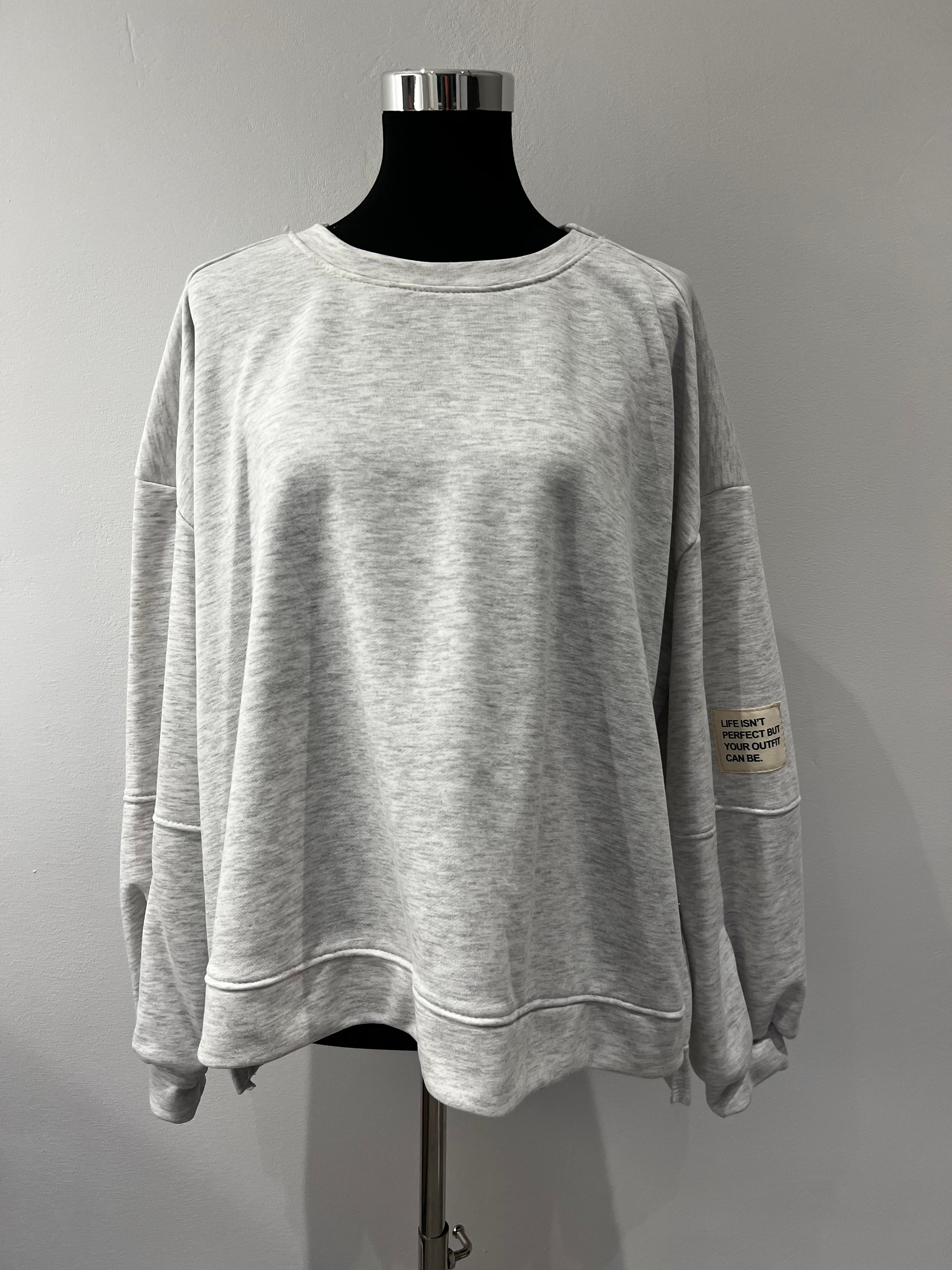 Sweatshirt „Life isn‘t perfect…“