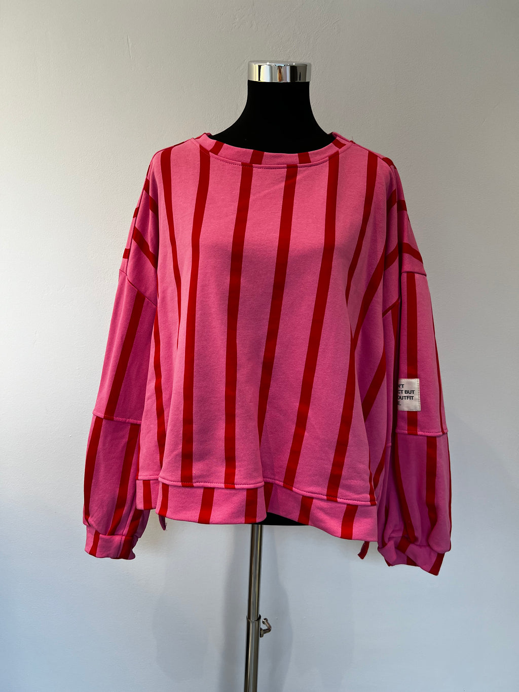 Sweatshirt Streifen „Life isn‘t perfect…“