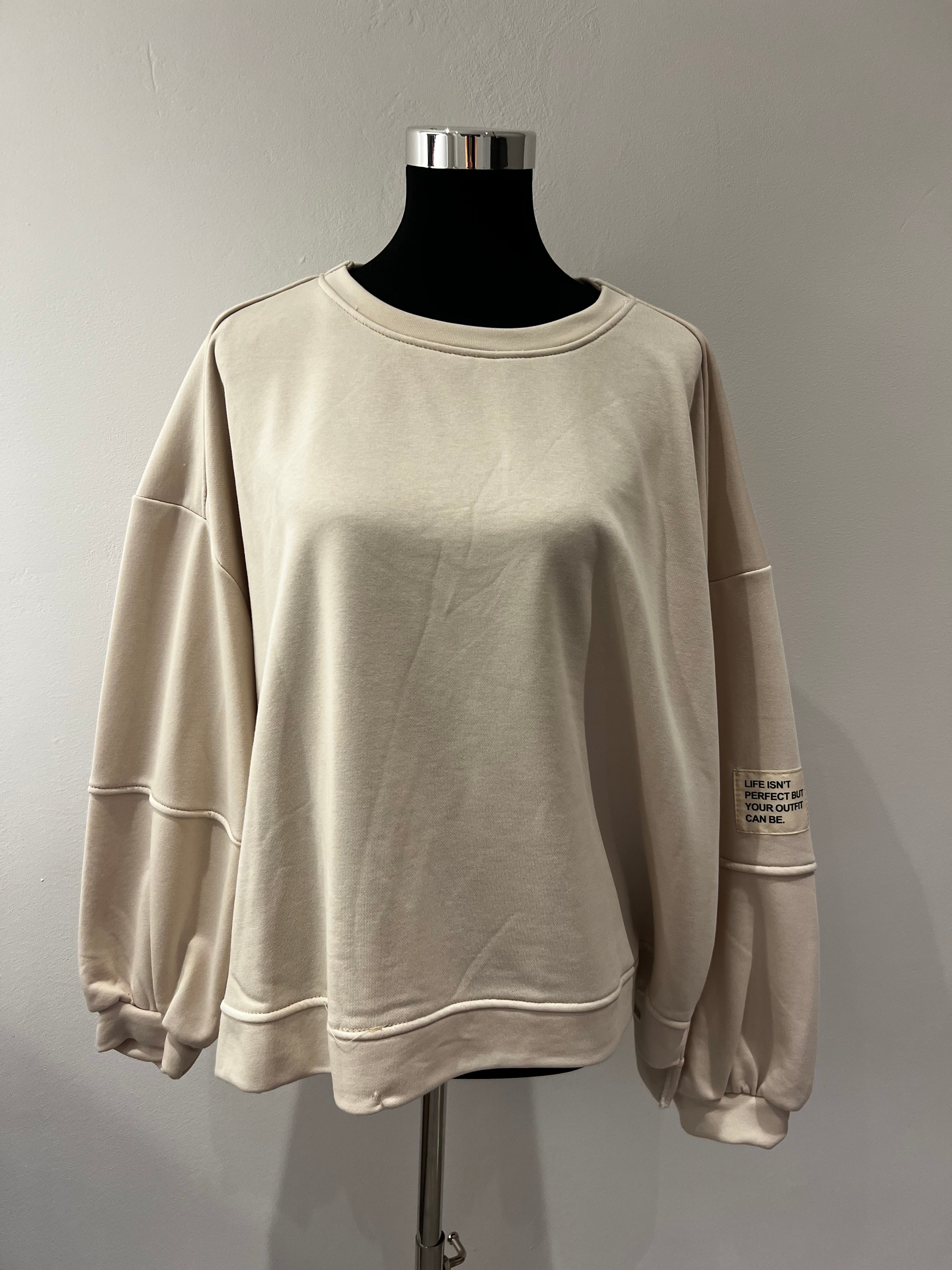 Sweatshirt „Life isn‘t perfect…“