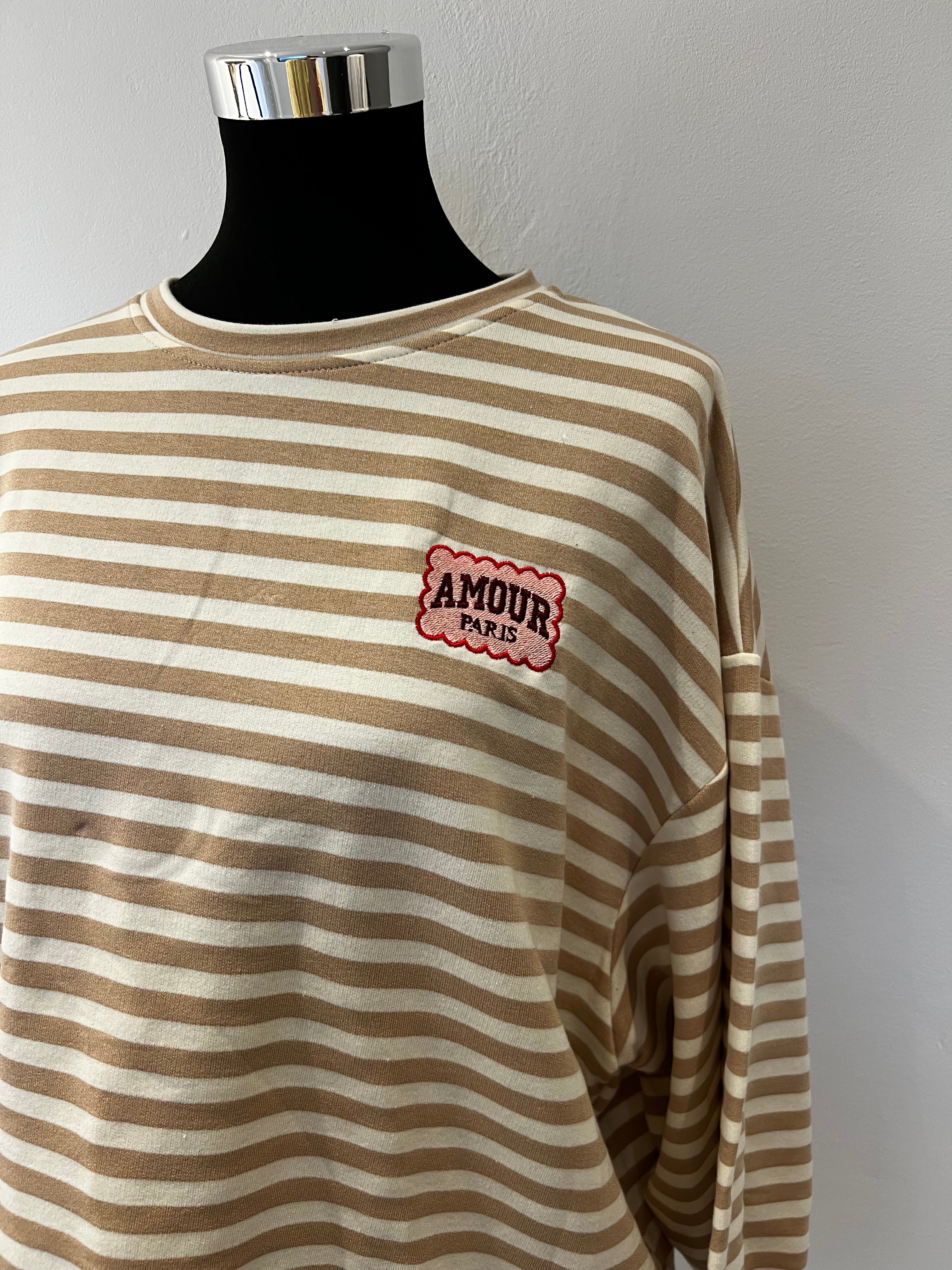 Langarmshirt „Amour Paris“
